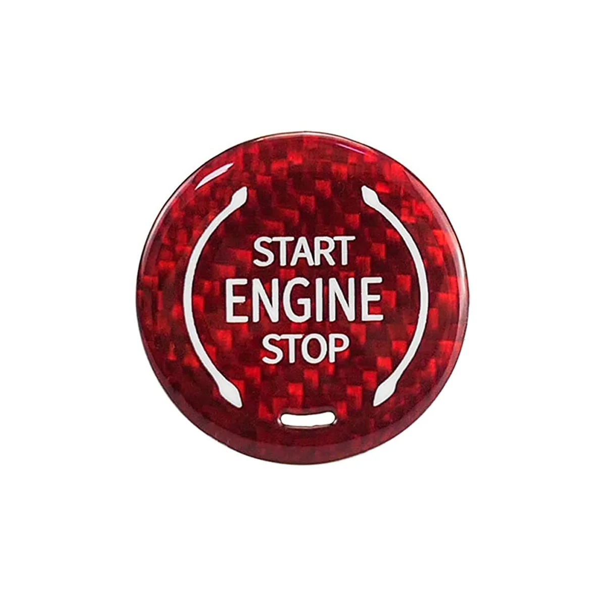 Carbon Fiber Push Start Button, Engine Start Stop Button Ignition