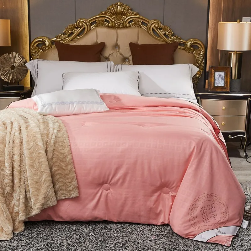 

Silk quilt four seasons warm cotton cpmforter quilt in winter spring autumn quilt, luxury silk quilt core comfortable blanket