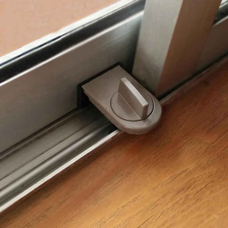1Pc Sliding Doors Windows Anti-theft Lock Push And Pull Plastic Steel Aluminum Window Limiters For Children Safety Protection