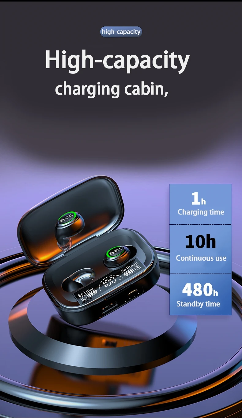 Bluetooth Wireless Headphones With Noise Reduction And Stereo Sound_voghion.com