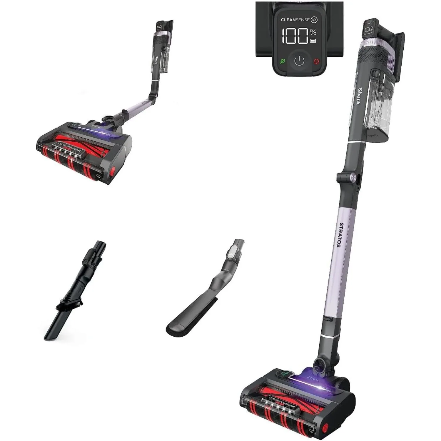 

Cordless Vacuum with Clean Sense IQ and Odor Neutralizer, DuoClean PowerFins HairPro, Includes Duster Crevice Tool