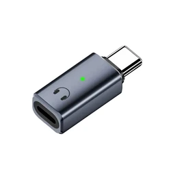 Premium USB - C to Lightning Audio Adapter (Grey with indicator)
