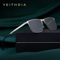 VEITHDIA Brand Fashion Sunglasses Stainless Steel High-definition Nylon Lens Polarized UV400 Eyeglasses For Men Women,  8212