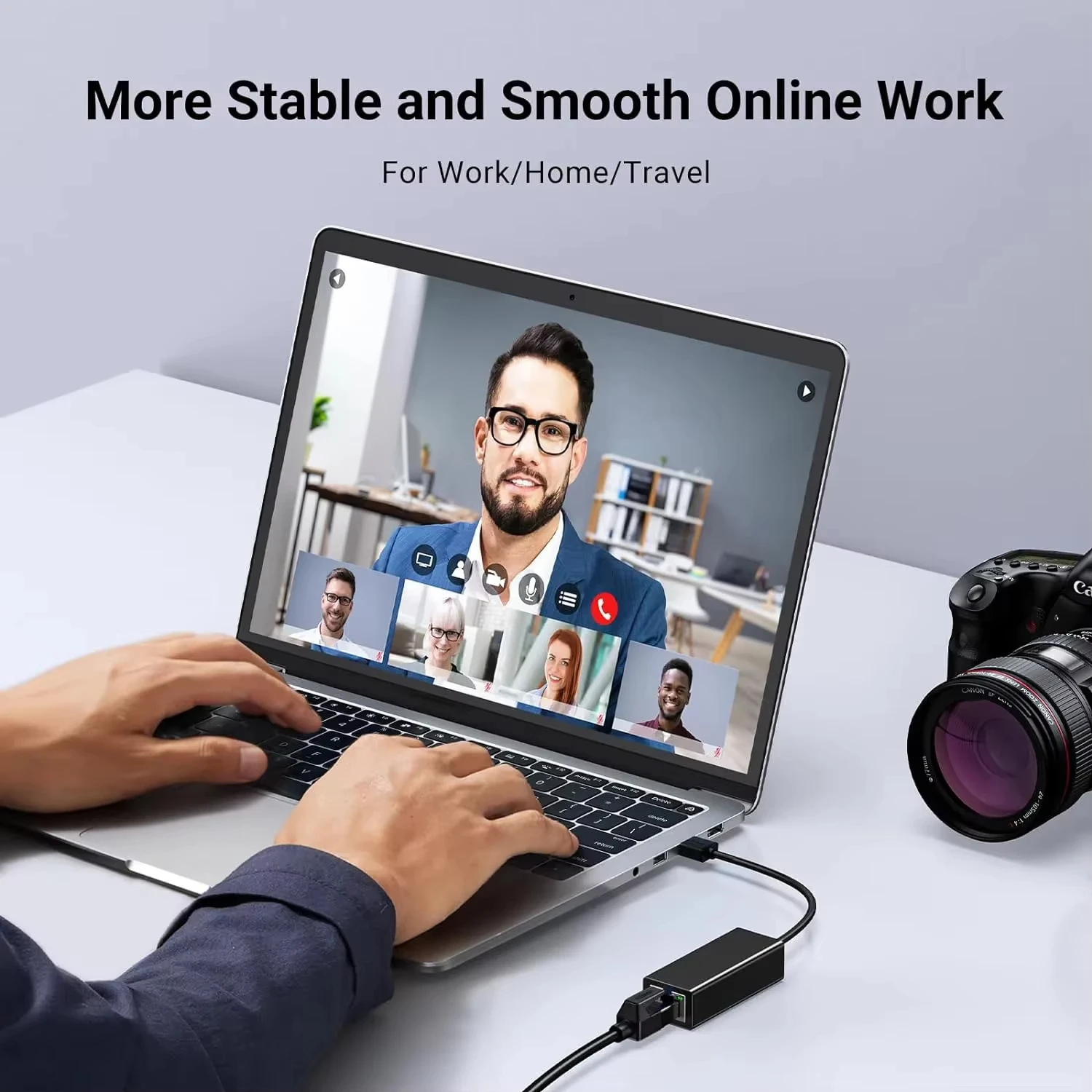 USB Type C Ethernet Adapter 10/100Mbps USB To RJ45 Ethernet Lan Adapter Network Card for MacBook PC Laptop Windows 7 8 10 11