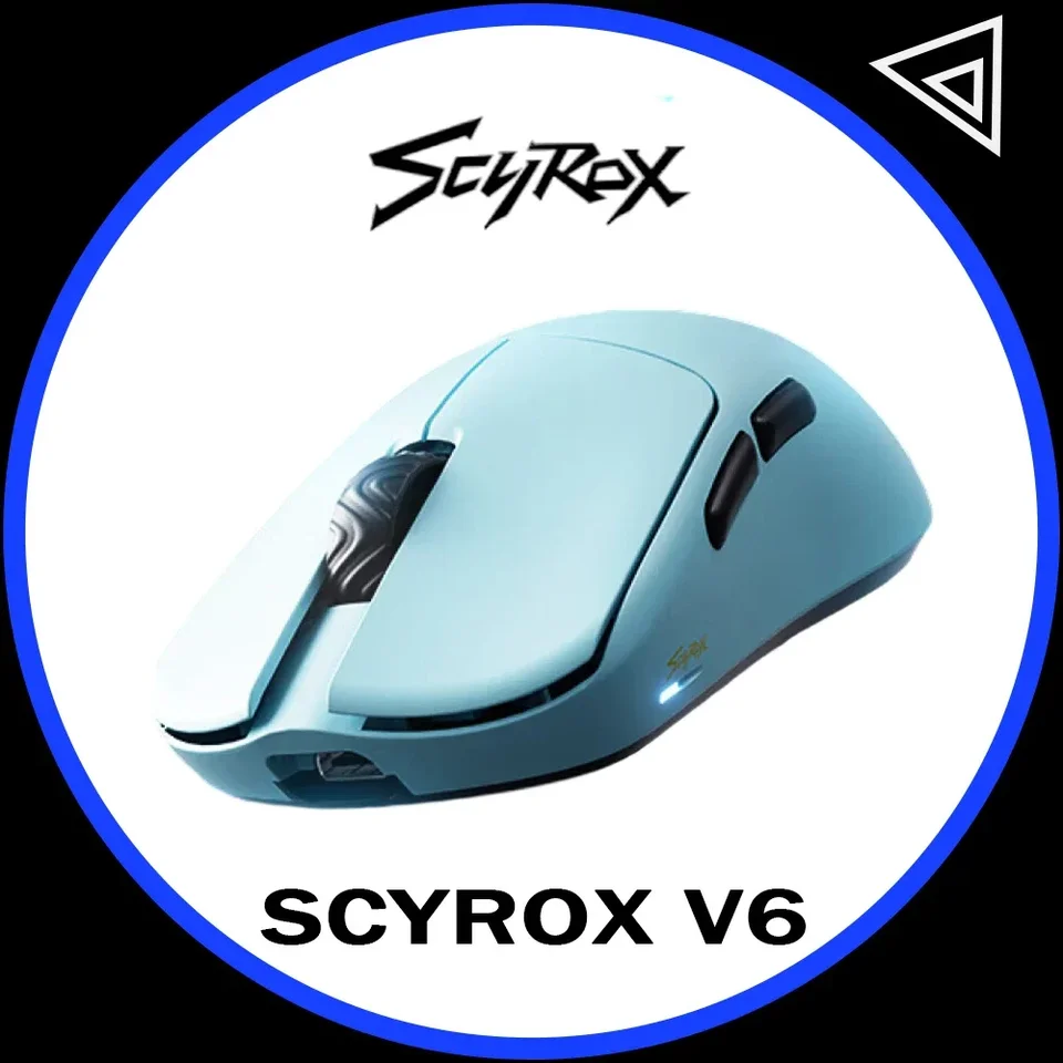 Scyrox V6 Wireless Mouse 3 Mode Bluetooth Ergonomics Lightweight