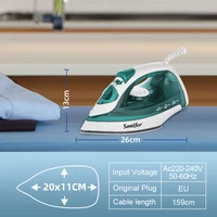 Electric Iron Portable Mini Garment Steamer Steam Iron For Clothing Iron Adjustable Ceramic Soleplate Iron For Ironing Sonifer 5