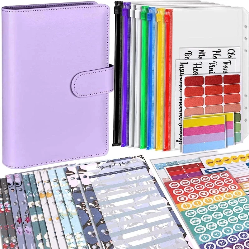 2022 A6 Plan Binder Inside Page Zipper Envelope Cash Envelope Budget Money  Organizer Cash Budget Binder - Notebook - AliExpress