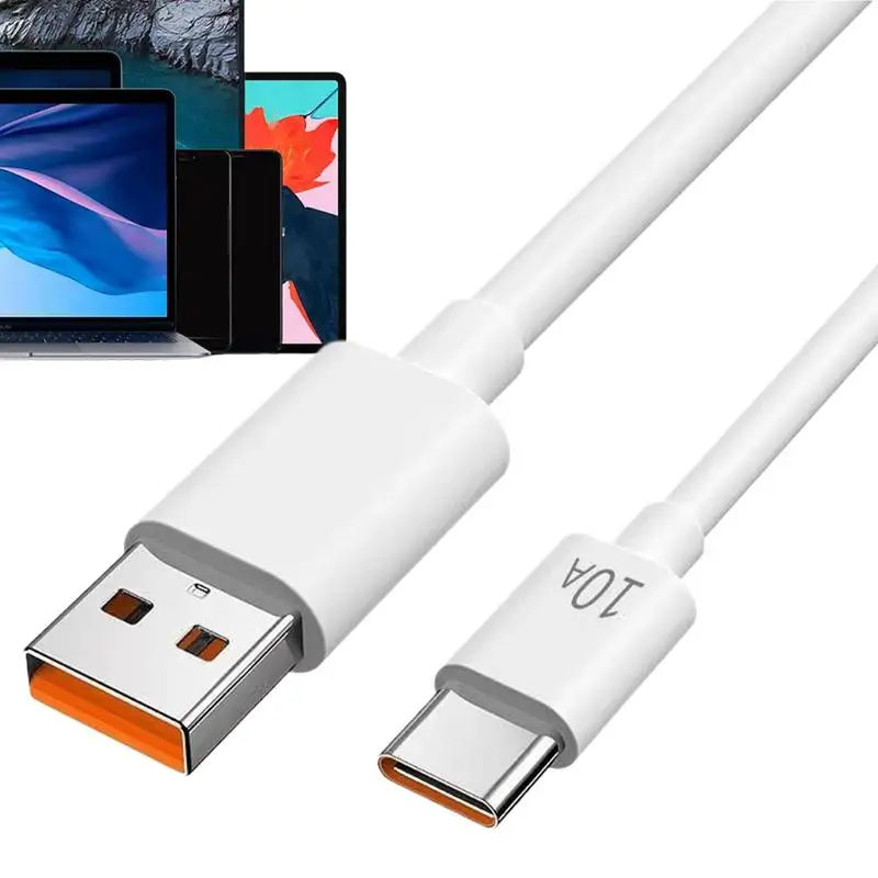 Universal 120W 10A USB Type C Cable Super Fast Charging Cable For Huawei Data Cord For Xiaomi 1M