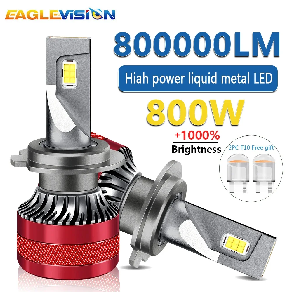 

EAGLEVISION Ultra Powerful Car Headlight Fog Light Anti Error Canbus 6500K HB3 HB4 9005 9006 H1 H7 H4 Canbus Auto Headlamp