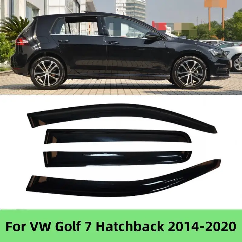 Car Window Visor Deflector Window Rain Guard Cover Volkswagen VW Golf 7 MK7 Hatchback 2014-