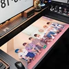Laptop Anime Mousepad Kawaii KPOP Boys Custom Desk Mat Keyboard Gamer Black Non-slip Carpet Mouse Mats Office Decor Table Pads 4
