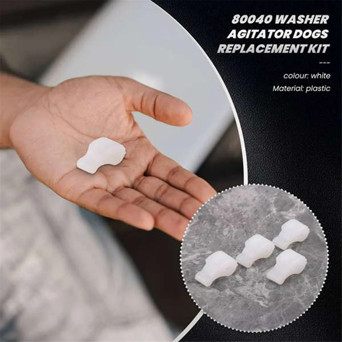 Whirlpool 80040 Ret&eacute;n Agitador Para Lavadora Paquete De 4