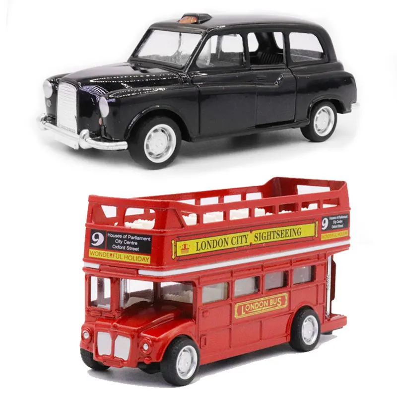 London Bus Taxi Alloy Model Toy Puzzle Toy Boy Birth Gift