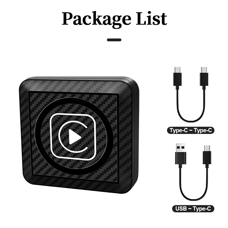Mini Wireless Android Auto Wired To Wireless CarPlay Adapter For Mazda Toyota Me