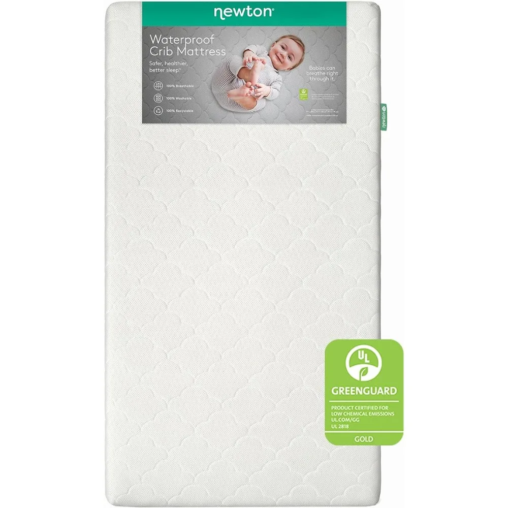Crib Mattress and Toddler Bed-Waterproof-Ultra-Breathable Proven to Reduce Suffocation Risk, 100% Washable