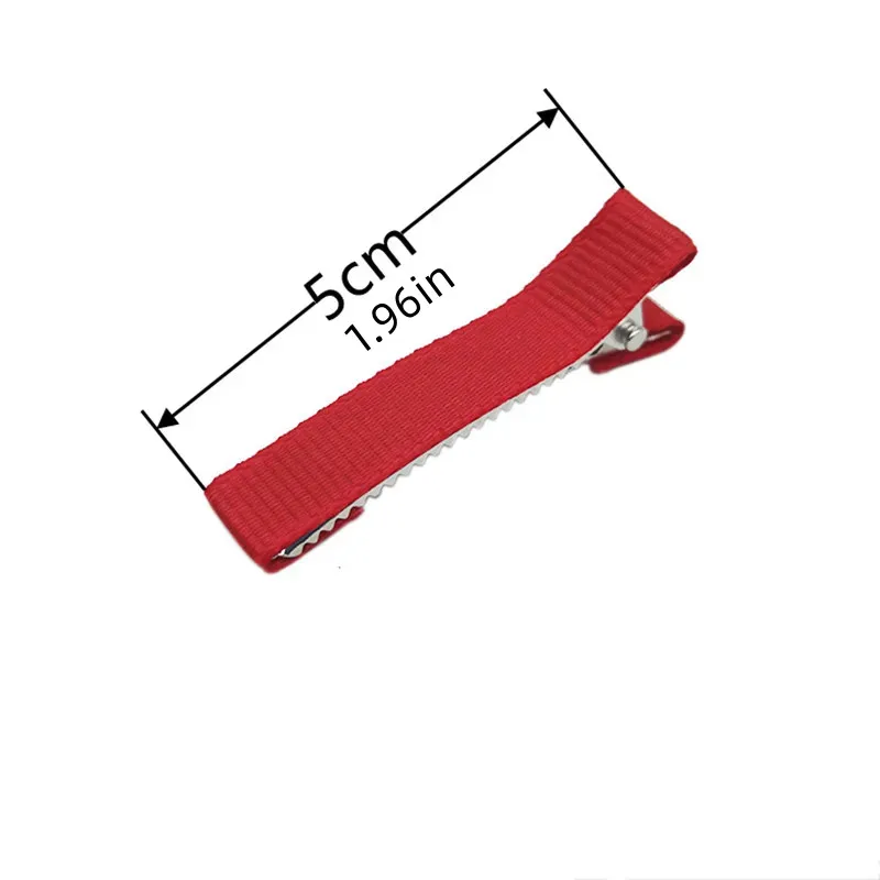20pcs 5cm Band flach Single Prong Metall Alligator Zähne Haars pange Haars pangen für DIY Schmuck hand gefertigte Haarnadel Basis Zubehör – Detail 1