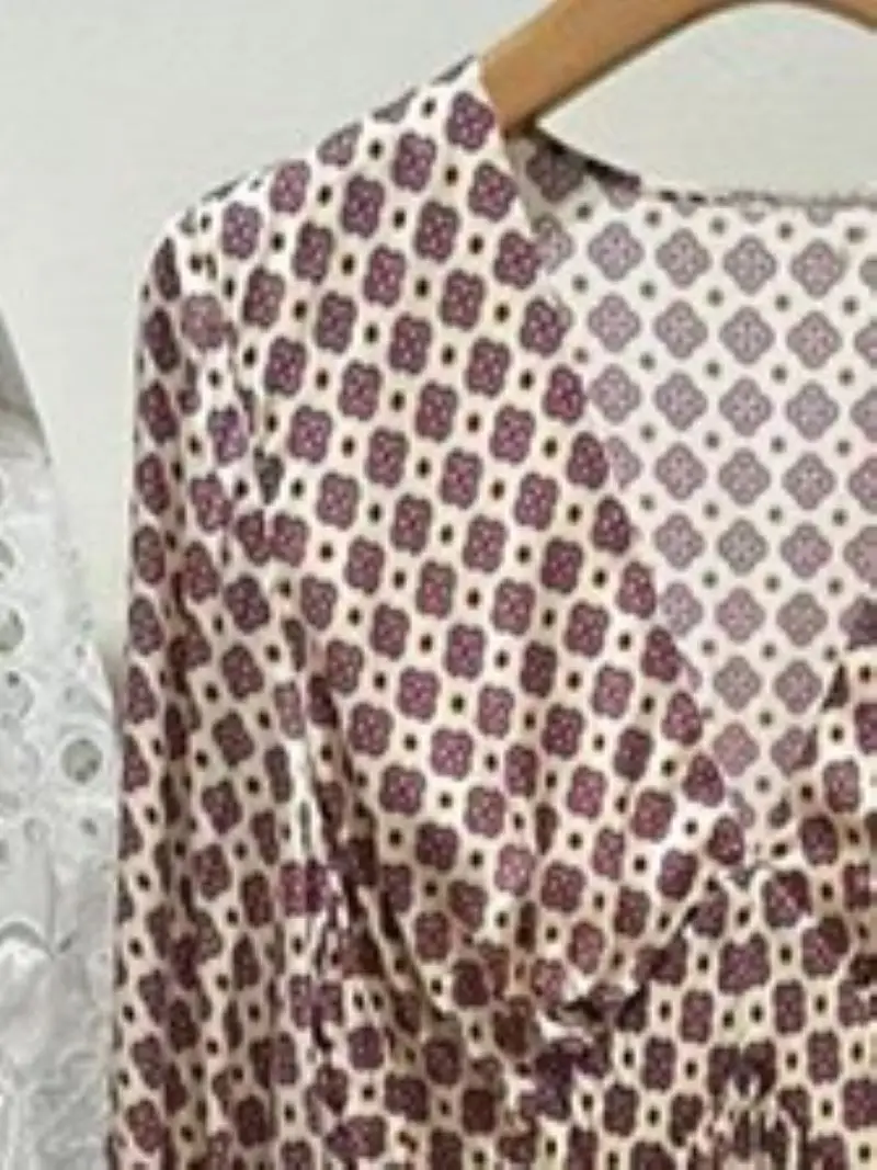 

Женское платье миди на шнуровке, элегантное весеннее платье с длинным рукавом, V-образным вырезом и высокой талией, 2024