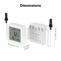 Smart WiFi Temperature Humidity Sensor by MOES, 1M External Cable Probe, Tuya App Control, Compatible with Alexa & Google Home - Image 6