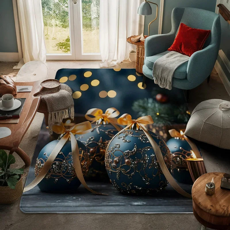 House entrance carpet Home door mat Modern Room Bath Foot bathroom non-slip Kitchen water absorption rugs Merry Christmas happy
