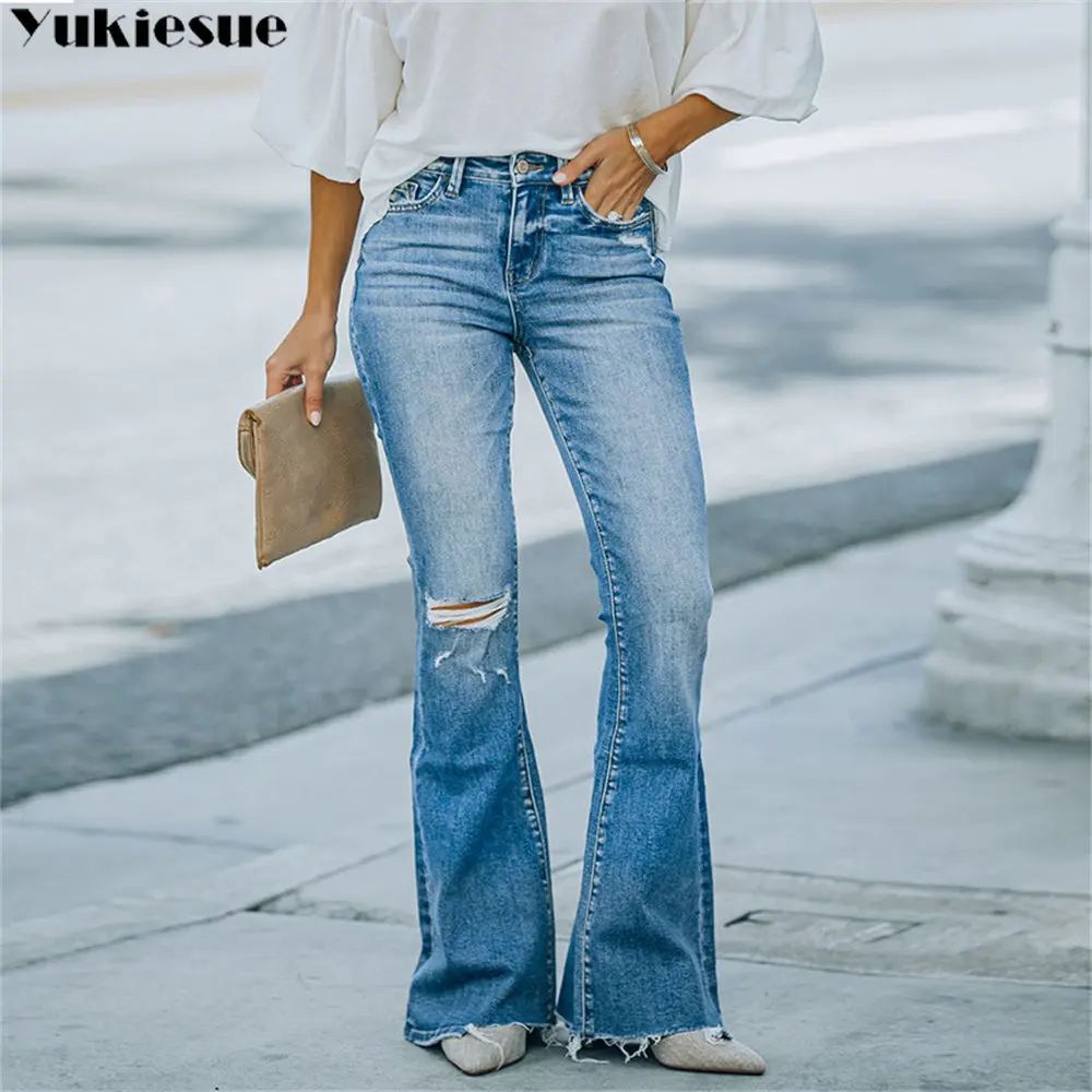 Pantaloni Svasati Donna In Ecopelle - Vita Alta A Zampa D'Elefante Con Tasche - Foto 6