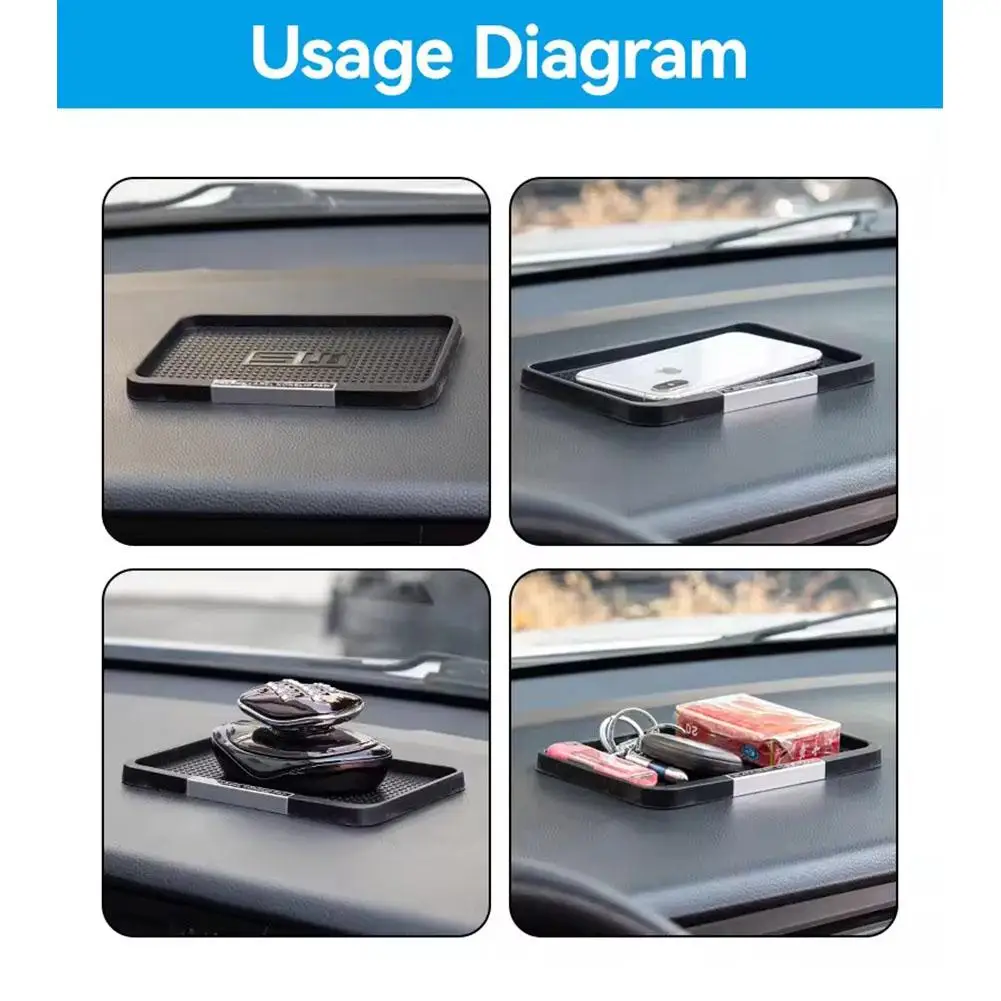 1pcs Universal Dashboard Silicone Anti-slip Pad Phone Holder Accessories Styling Sunglasses Ornament Mat Protective Interior Car