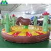 Hot Sales Inflatable Rodeo Bull Inflatable Manual Bull Riding Game Inflatable Bungee Bull With Circular Mattress For Kids 1