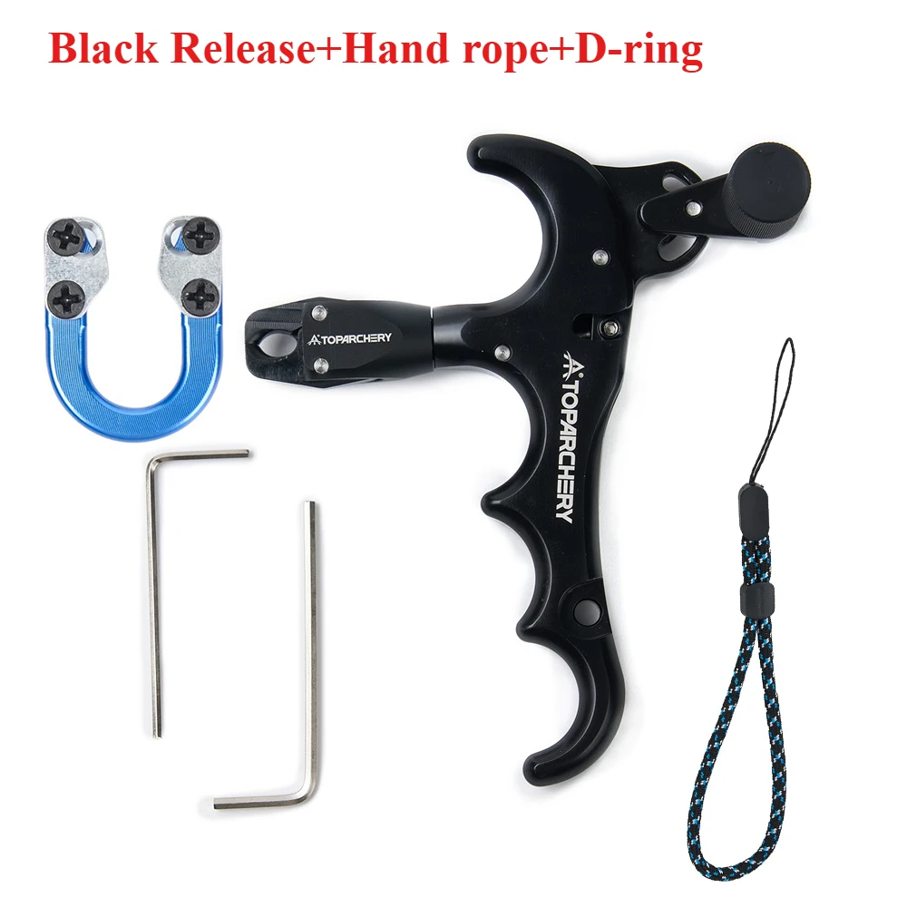 Premium Adjustable 360° Four-Finger Bow Release Aid
