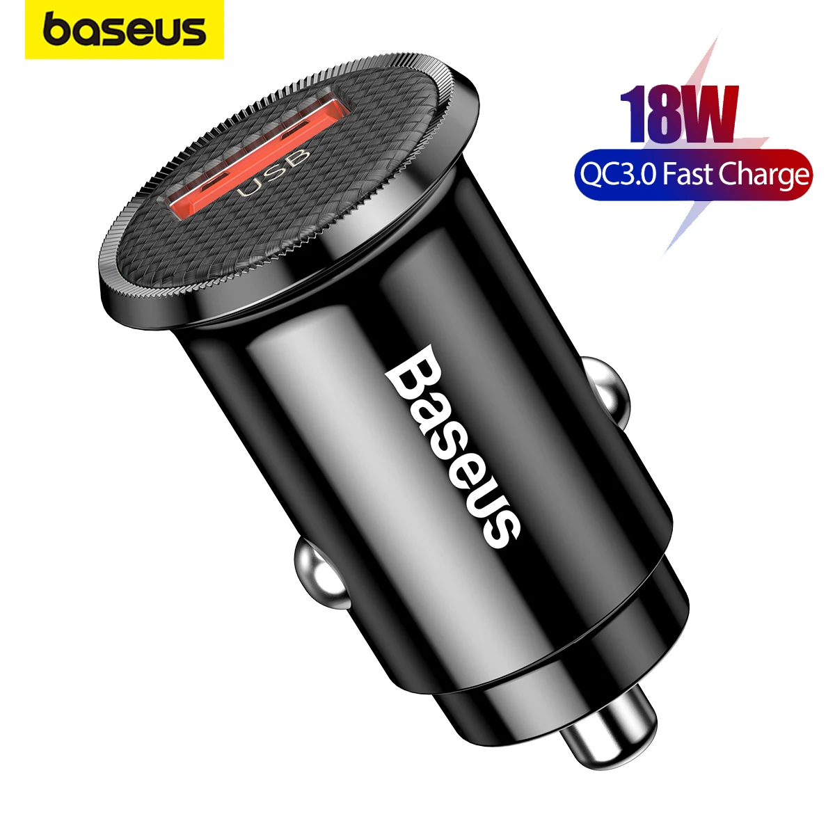 

Baseus Car Charger 18W QC 3.0 Quick Charger USB Fast Charger Car Mobile Phone Charger For Samsung For Huawei Xiaomi Android