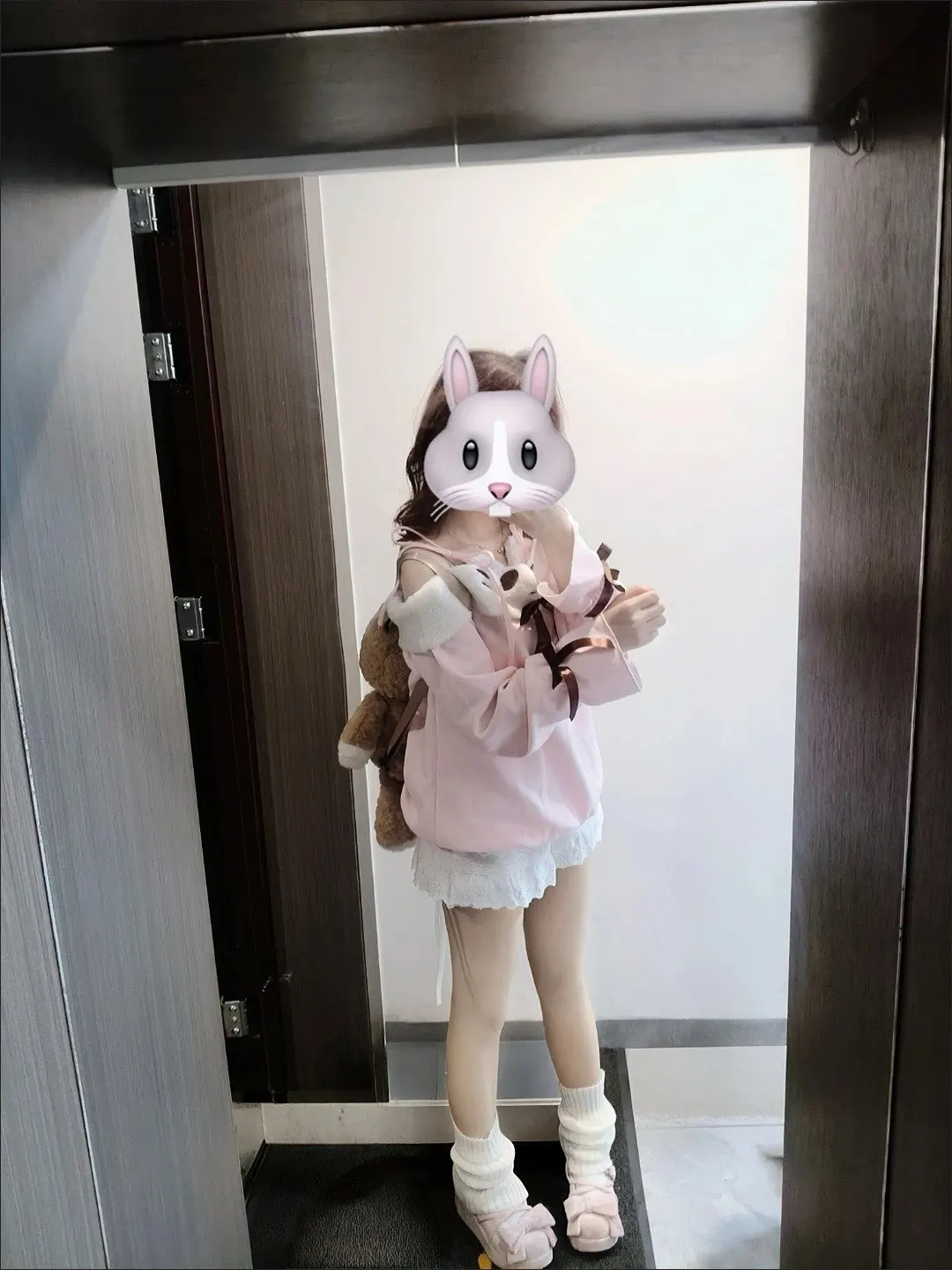 Pink Neko Sweatshirt - Cutecore Aesthetic photo review