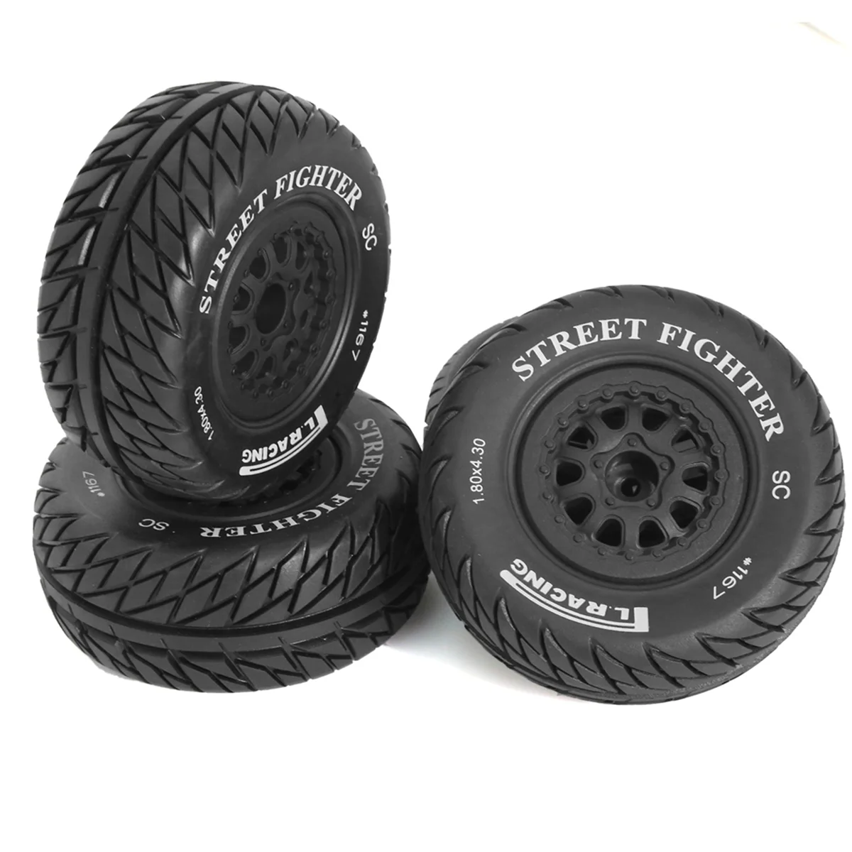 BAAU Rc Tires Truck Wheels and Tires for 1/10 RC Off-Road Vehicles