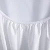 White Solid color Waterproof Polyester Bed Fitted Sheet Mattress Cover Sabana,(no pillowcas)90/120/150/160/180/200/220,7 size 4