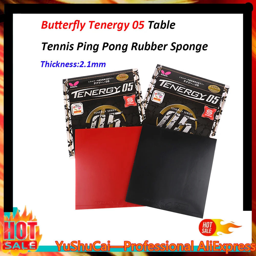 Butterfly 05 Table Tennis Racquet Rubber Skin Ping Pong Sponge 2.1mm