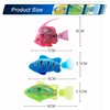 Flash Swimming Electronic Fish Pet Bath Toys Battery Powered Swim Robotic for Children Kids Bathtub Fishing Tank Decoration Gift 5