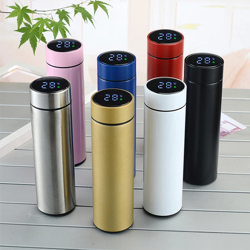Portable Smart Vacuum Cup Water Bottle Keep Warm And Cool Thermos Cup