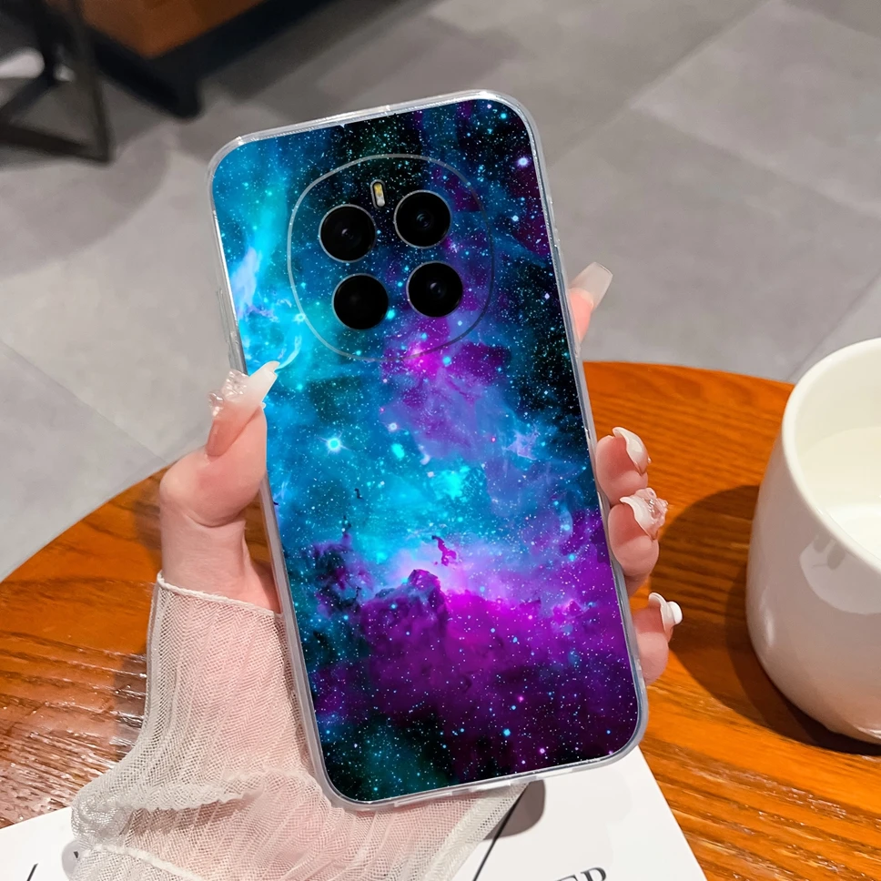 Transparent Cute Flower Soft Silicone Protective Back Cover Phone Case