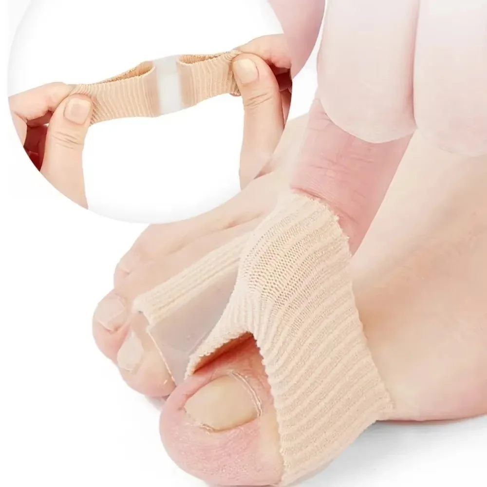 New Silicone Two Toe Separator Straightener Effective Thumb Finger Correction Adjuster Bunion Separator Foot Care Tool