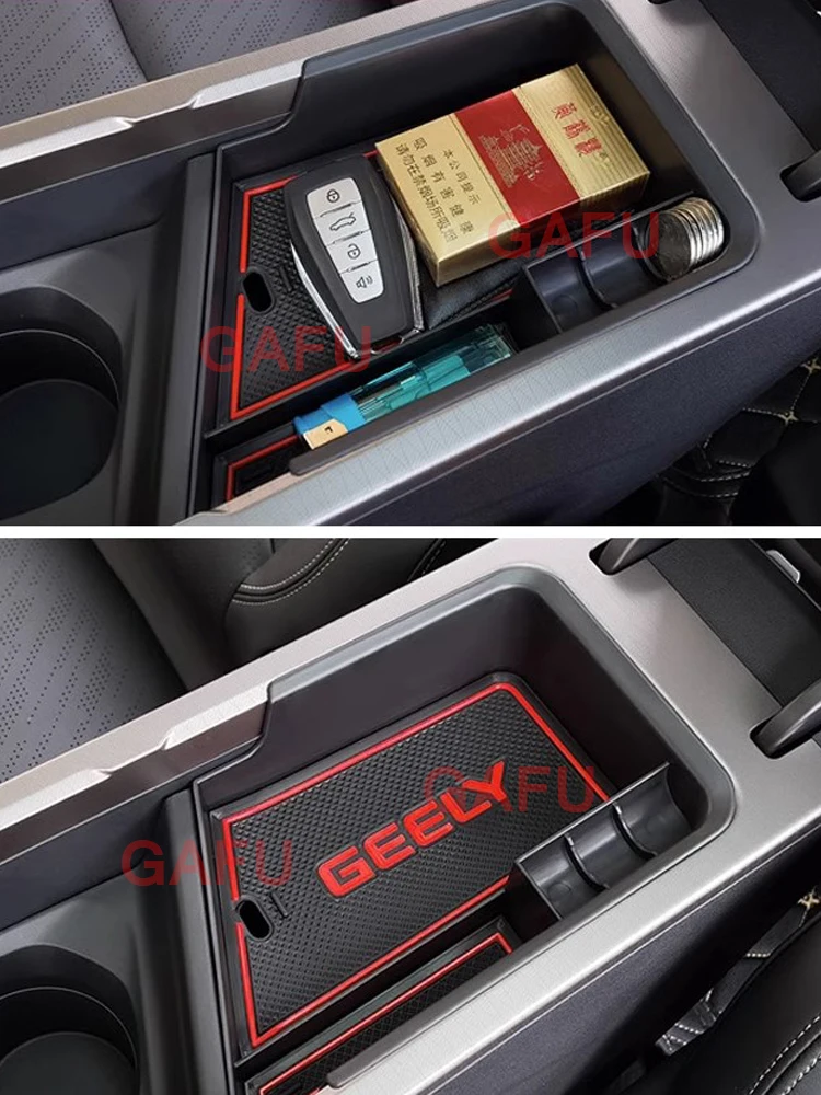 Car Armrest Storage Box For Geely Emgrand 2022-2023 Accessories Center Console Compartment Glove Tray Organiser Case Sedan