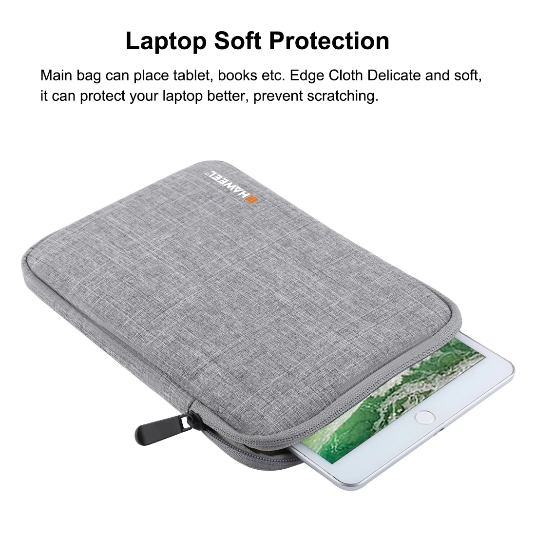 Enhanced Tablet Sleeve Case - Shockproof Zipper Briefcase Pouch