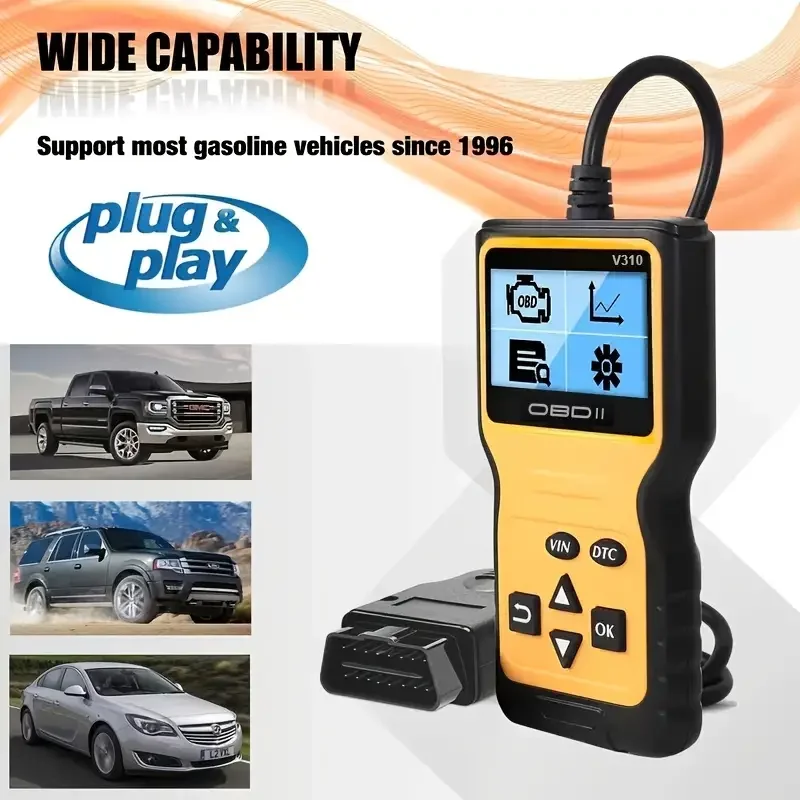 Автомобильный сканер V310 OBD2 автоматически считывает и обнаруживает проблемы, автомобильный диагностический инструмент для протоколов OBD II