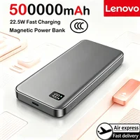 Lenovo 500000mAh Magsafe Magnetic Wireless Power Bank PD 22.5W Quick Charging Portable External Battery for iPhone Series 1