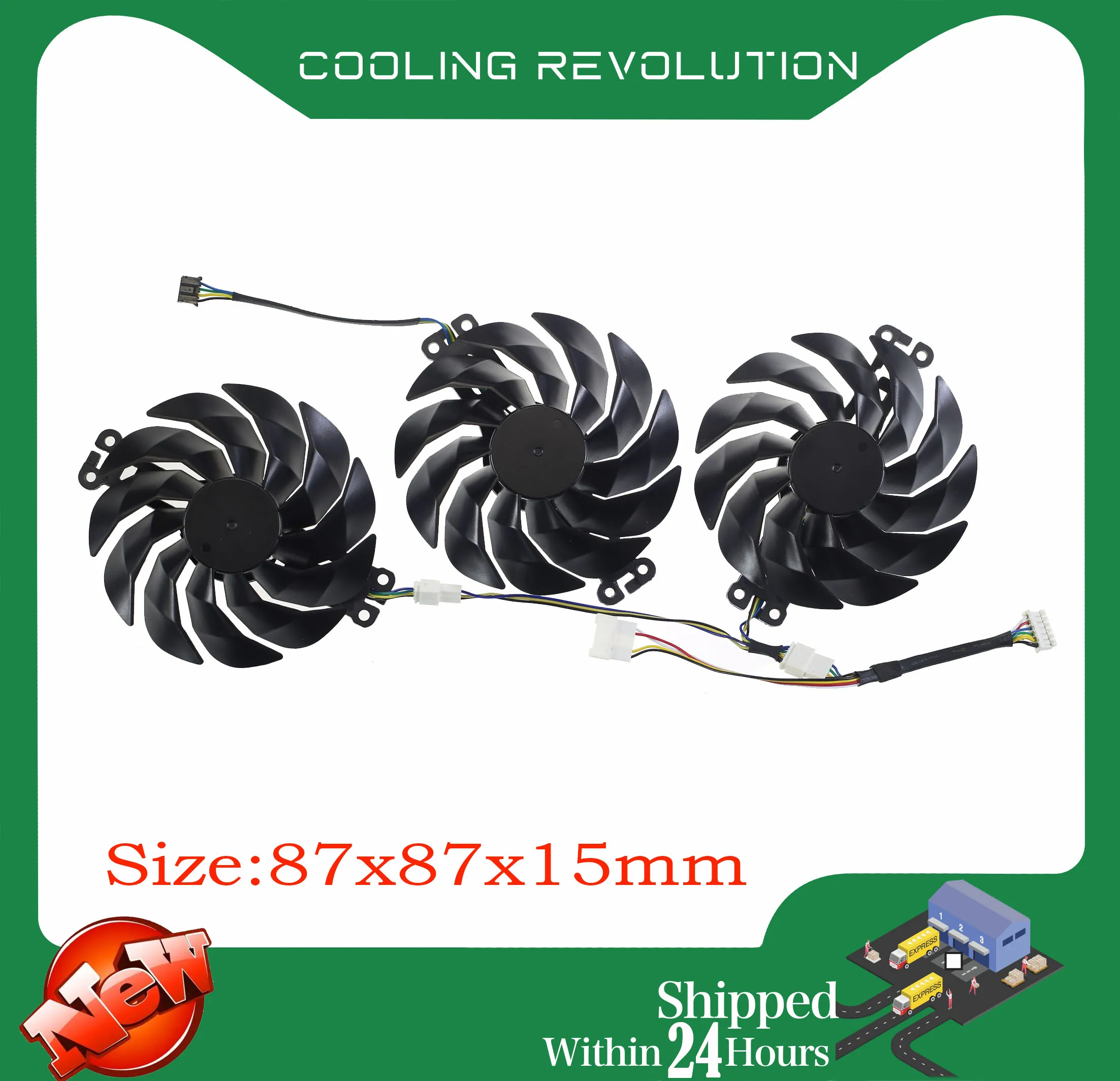 De Refrigeração, Galaxy GeForce RTX 3070, TH9215S2H-PDB01, DC12V, 0.45A, 3Pcs