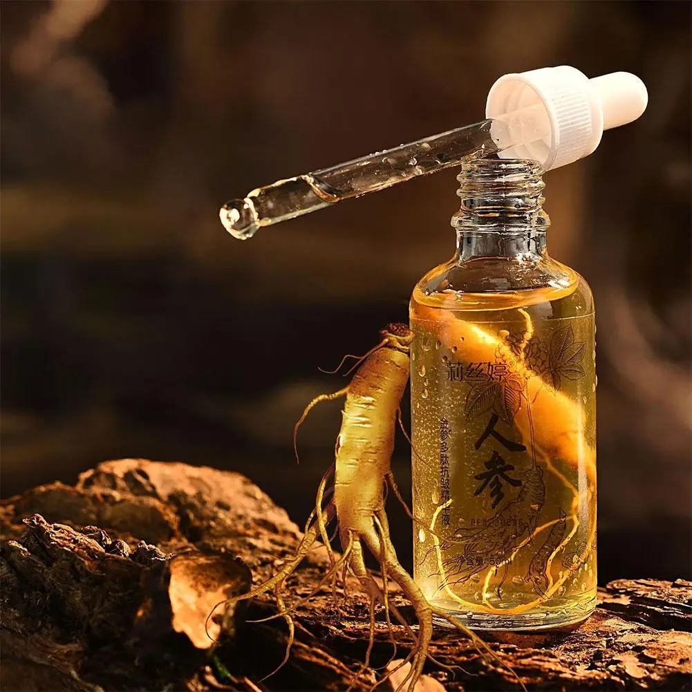 

50ml Ginseng Extract Ginseng Extract Liquid Moisturizing Liquid Essence Care Skin Oil Facial W4L0