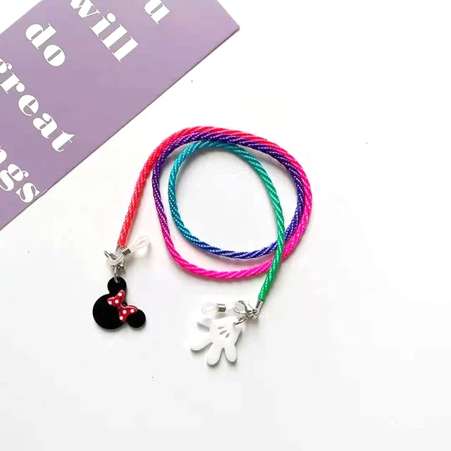 Face Mask Chain For Children Funny Cotton Glasses Lanyard Necklace Hangs Mouse Eyewear Chain Sunglasses Cord Jewelry Accessories Multicolor 02