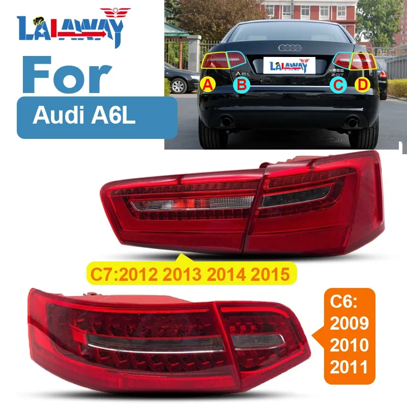 

For Audi A6L 2009 2010 2011 2013 2014 2015 Rear Headlight Housing Light Lamp Assembly Side Assembly Replacement Lampshade