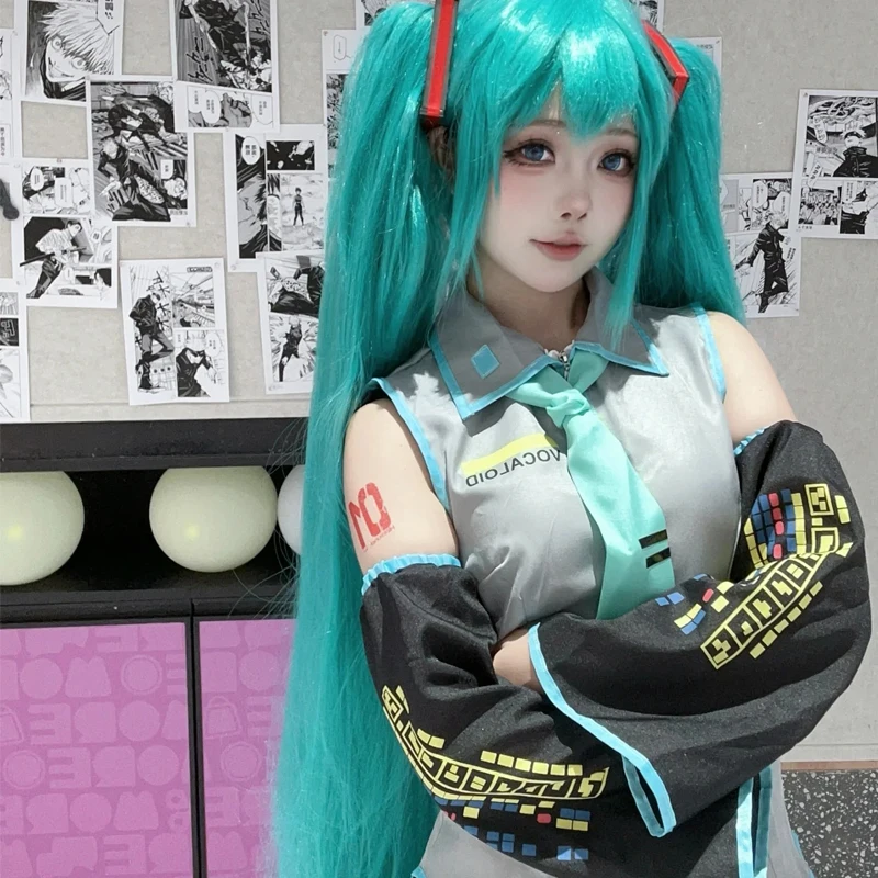 Anime Character Performance Clothes Hatsune Miku MIKU Anime Clothes Cosplay Clothes JK Skirt Same Suit Wig Accessories Halloween
