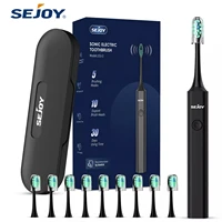 Sejoy Sonic Electric Toothbrush for Adults Rechargeable Sonic Toothbrush 5 Modes Smart Timer 10 Brush Heads 1