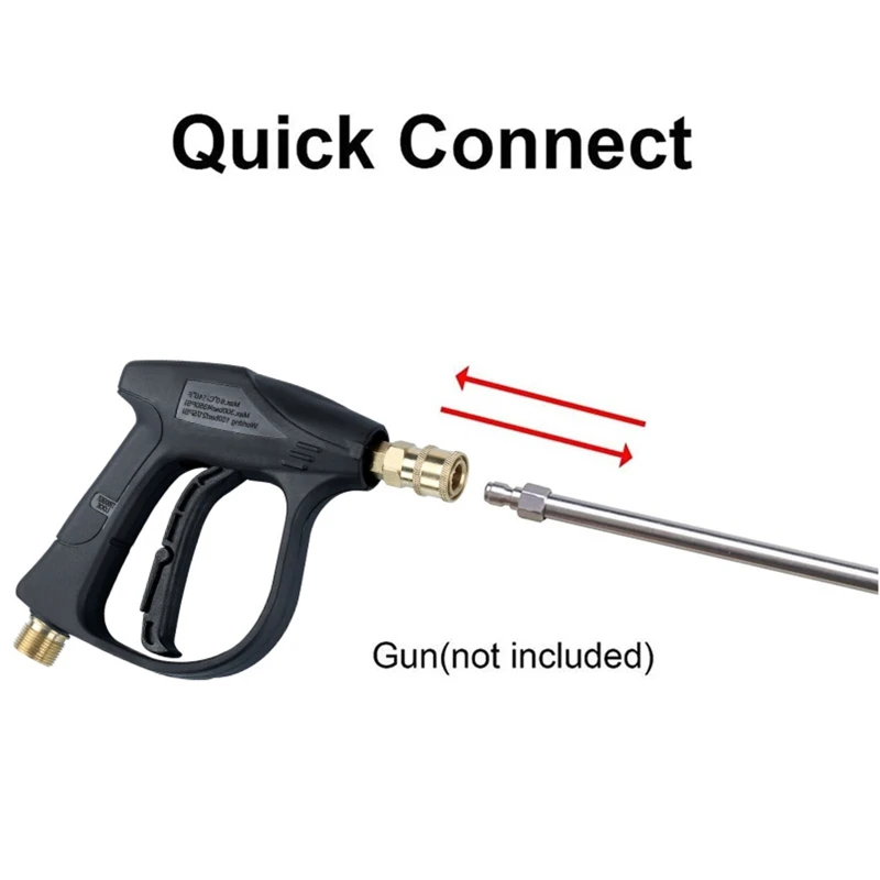 Telescoping Replacement Lance 1/4 Inch Quick Connect Pressure Washer Extension Stainless Steel Power Spray Extender Wand