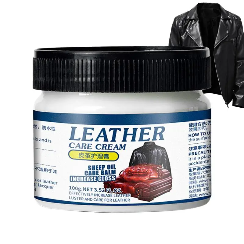 

Leather Conditioner For Boots Leather Care Cream Deep Nourishing And Refurbish Coating For Leather Couches Car Seats Purses