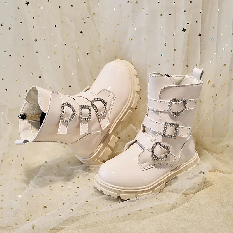 Children Casual Short Boots for Girls 2025 Autumn Winter New Fashion Korean Style Soft Sole Non-slip Versatile Princess Shoes