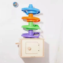 

Baby Toys Rolling Ball Pile Tower Early Educational Toy For Babies Rotating Track Educational Baby Gift Stacking Toy ForChildren